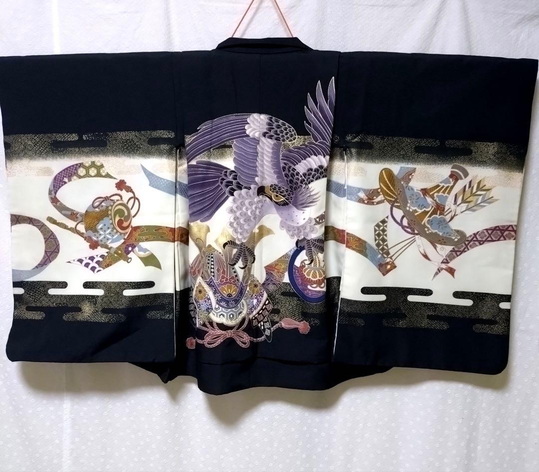 七五三　5歳　着物　袴、羽織、長襦袢、小物、 フルセット