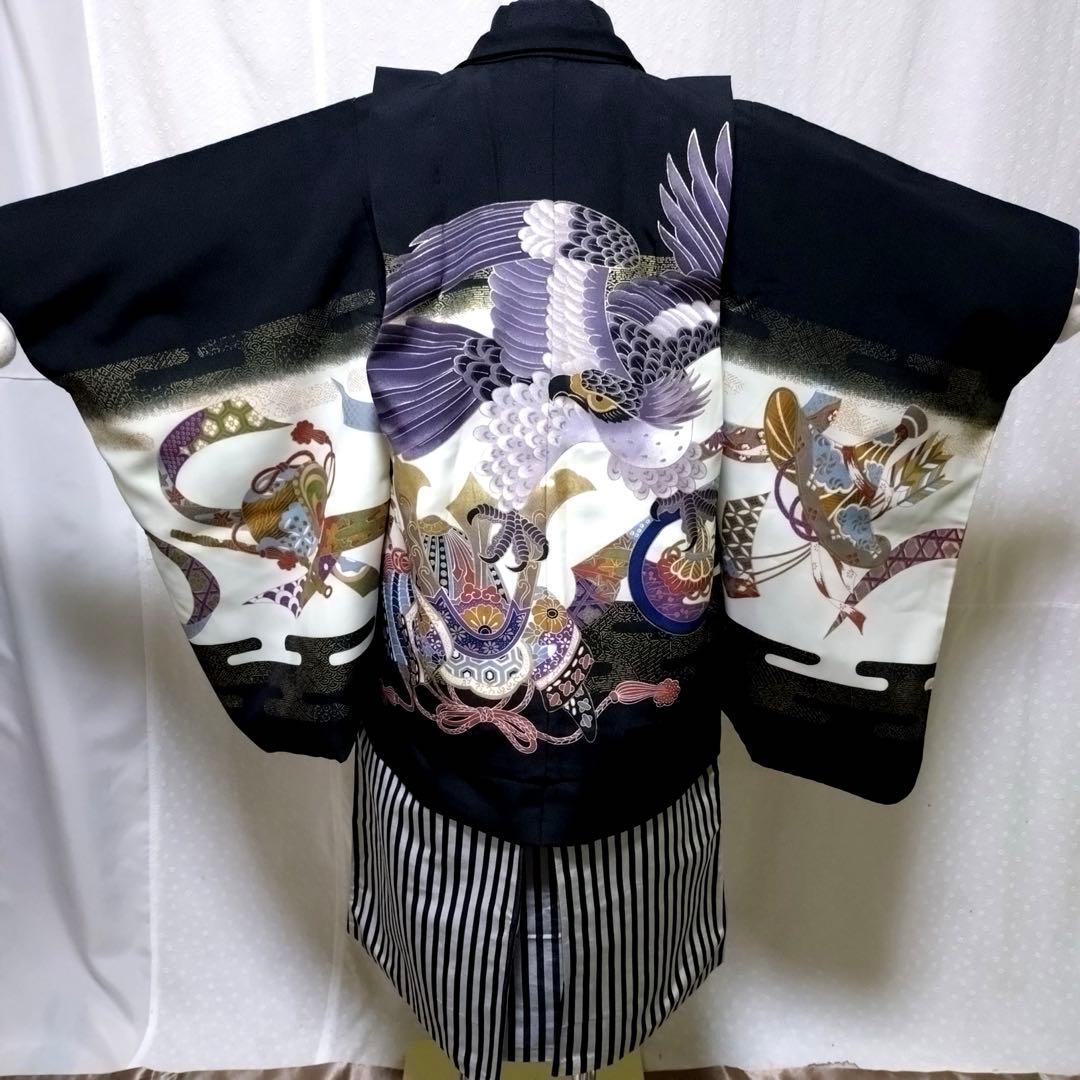 七五三　5歳　着物　袴、羽織、長襦袢、小物、 フルセット