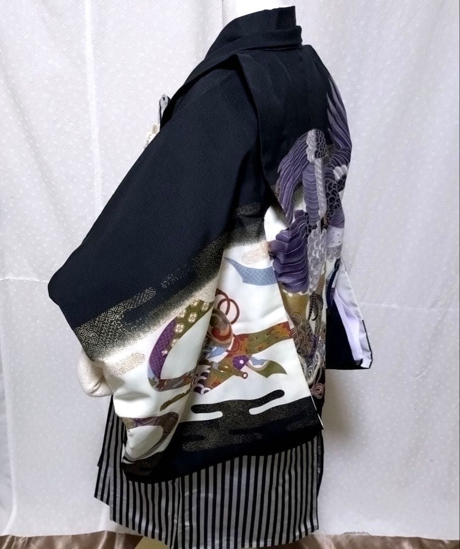 七五三　5歳　着物　袴、羽織、長襦袢、小物、 フルセット