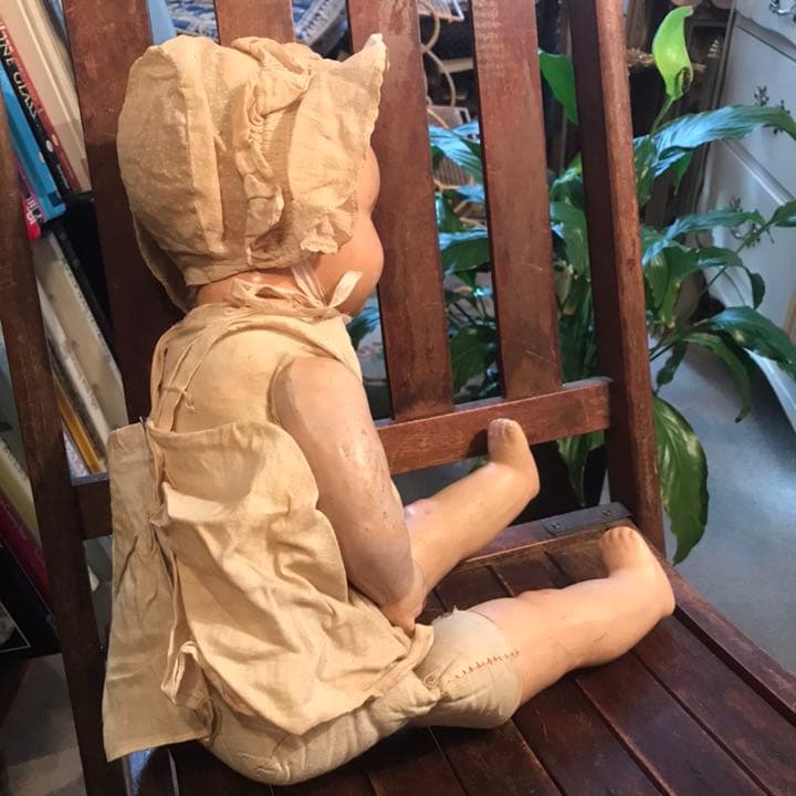 超希少★アンティーク　1900年代　コンポジション赤ん坊ドール人形 ヴィンテージ