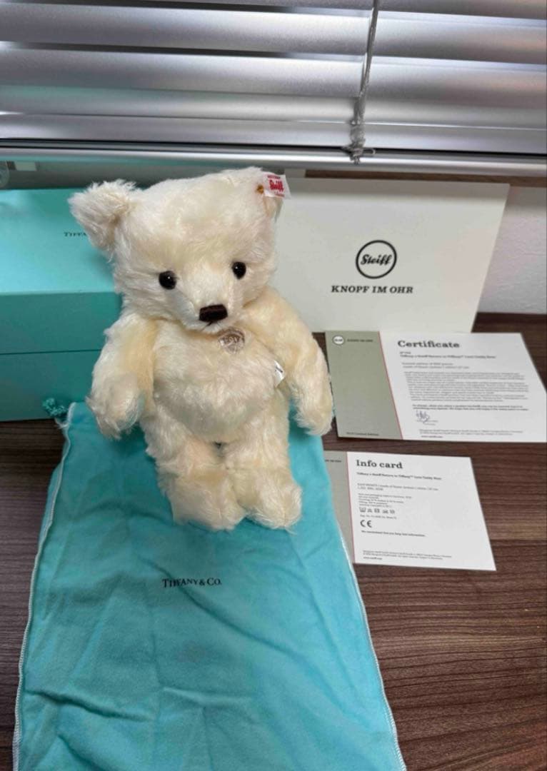 希少 極美品 ティファニーシュタイフ テディベア Tiffany ベア　2018