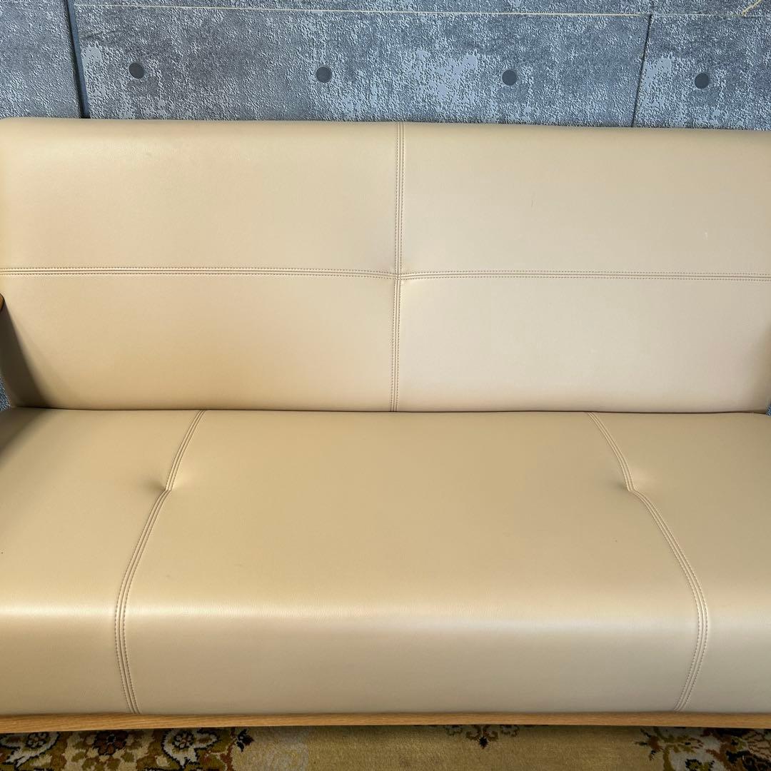 ꧁浜本工芸 HAMAMOTO꧂2人掛けアームソファ レザー 皮 肘置き 肘掛け