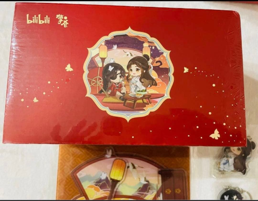 天官赐福 謝怜　花城　三郎 極楽雅宴　完成品Q版フィギュア