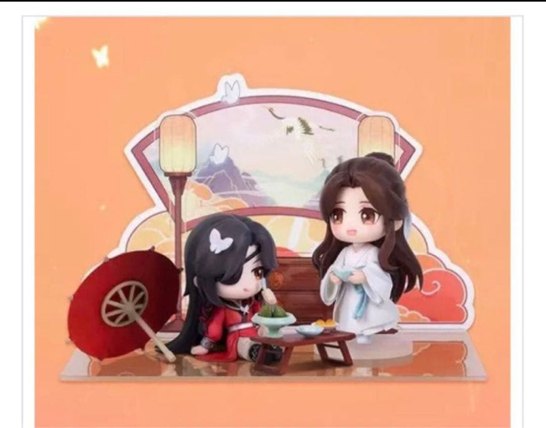 天官赐福 謝怜　花城　三郎 極楽雅宴　完成品Q版フィギュア