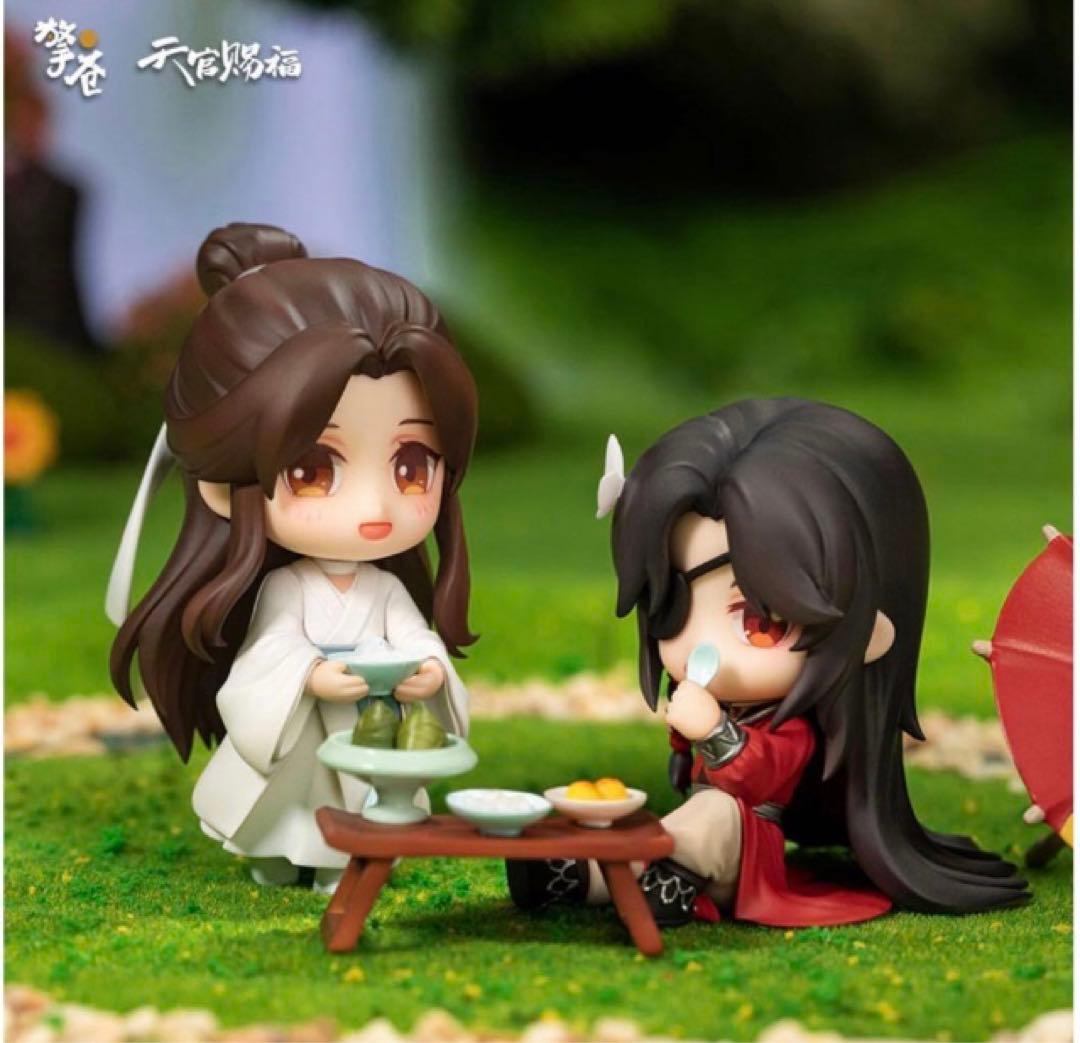 天官赐福 謝怜　花城　三郎 極楽雅宴　完成品Q版フィギュア