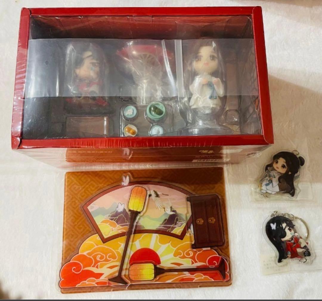 天官赐福 謝怜　花城　三郎 極楽雅宴　完成品Q版フィギュア