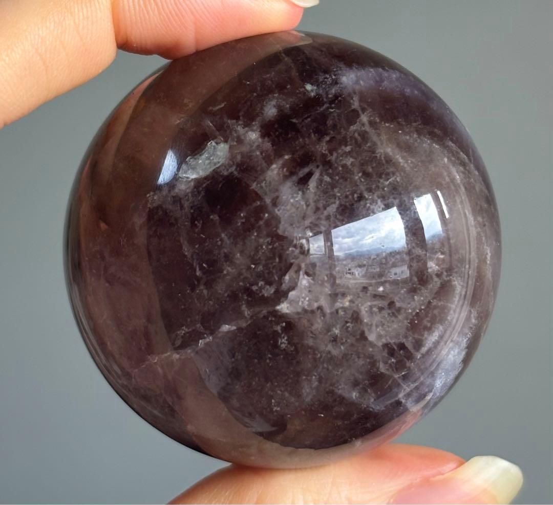 レア　高品質　ダークローズフローライト　スフィア