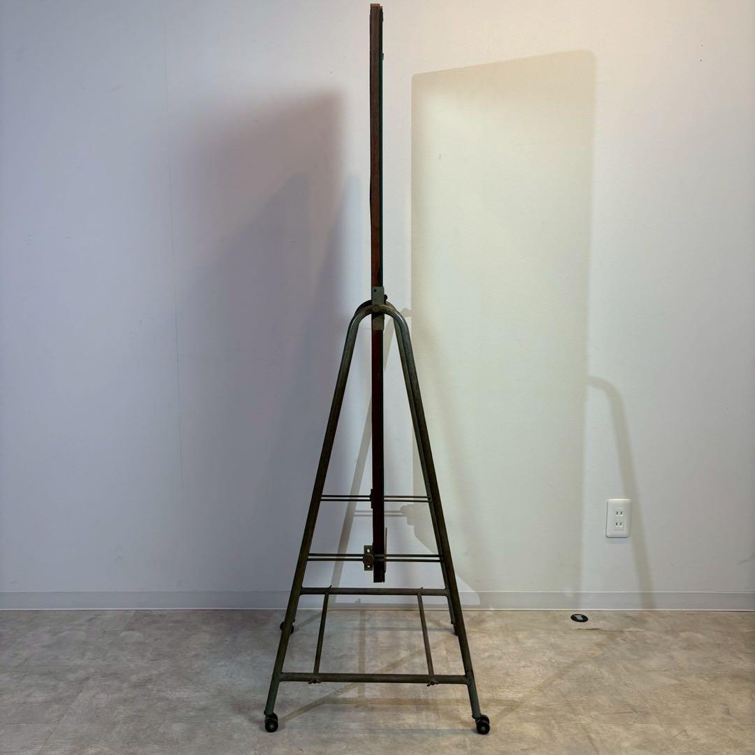 鏡　姿見　アンティーク　アイアンフレーム　シャビーな姿見　アパレル　店舗什器