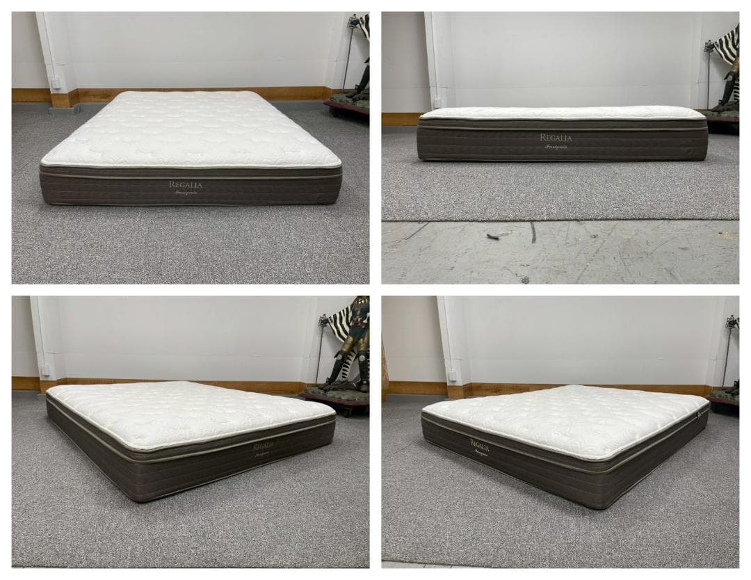 T7898☆展示品☆レガリア☆インシグニア☆キングスダウンクイーンマットレスレス