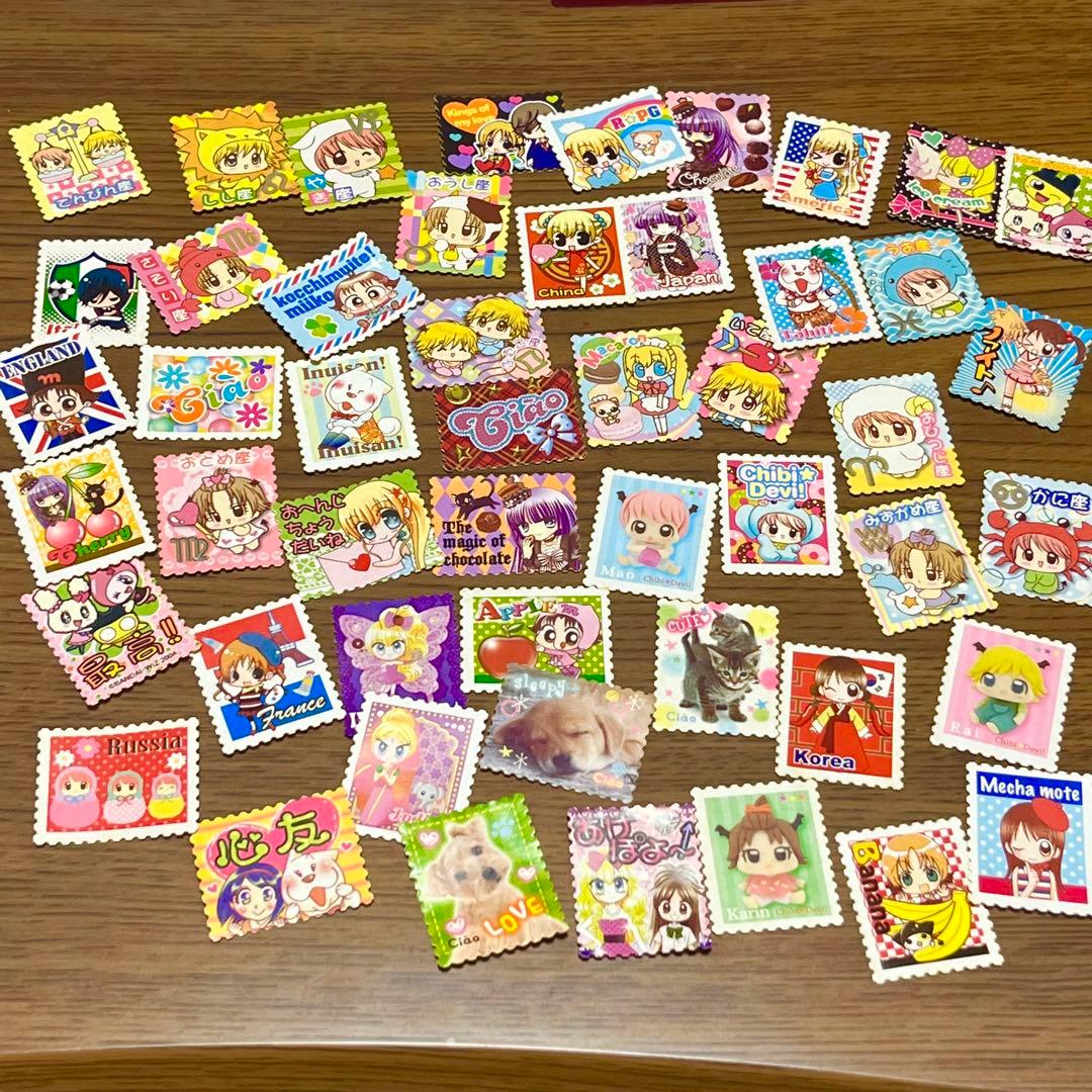 未開封 ちゃお 付録 切手風シール シール 平成レトロ ふろく 平成