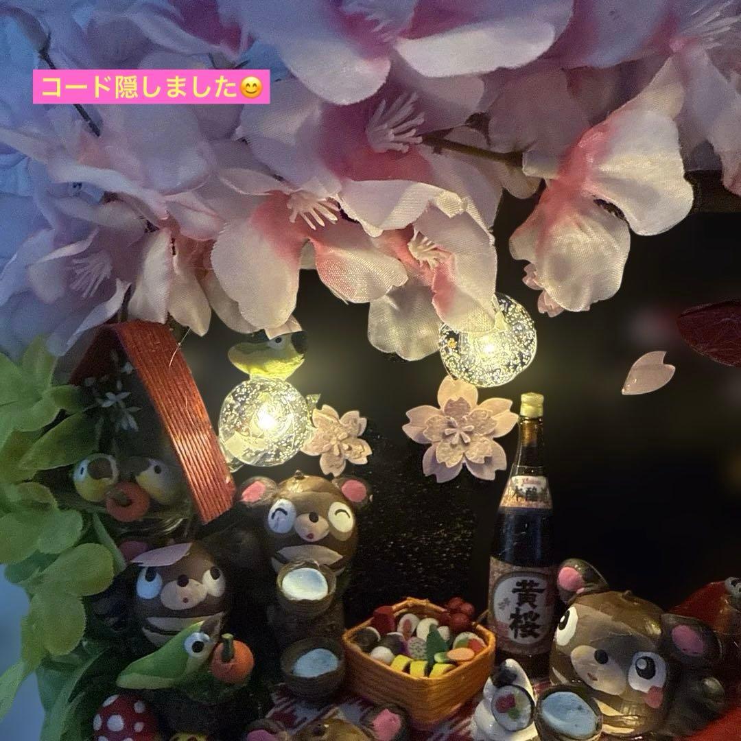 どんぐりアート♡夜桜タペストリー風リース＆銀河へlet's go 2点♡