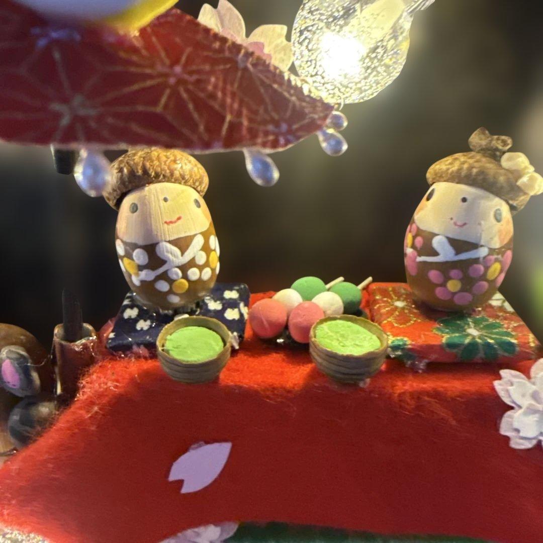 どんぐりアート♡夜桜タペストリー風リース＆銀河へlet's go 2点♡