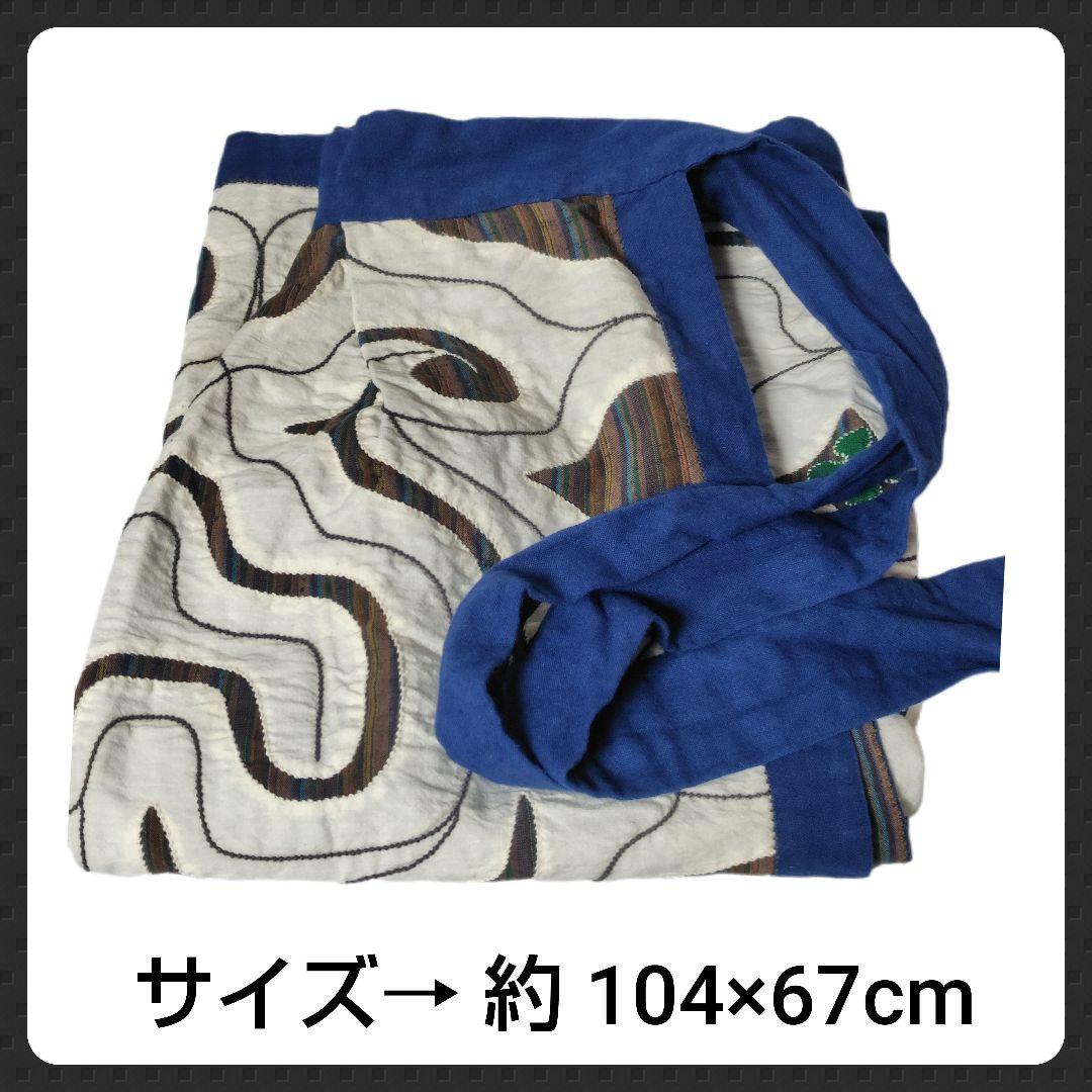 貴重！アイヌ刺繍エプロン/マンタリ（前掛け）【ヴィンテージ】 約104×67cm