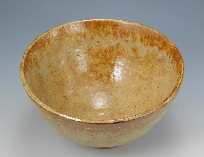 送料込 茶道具 茶碗 野坂康起 萩焼 県無形文化財 共箱 栞