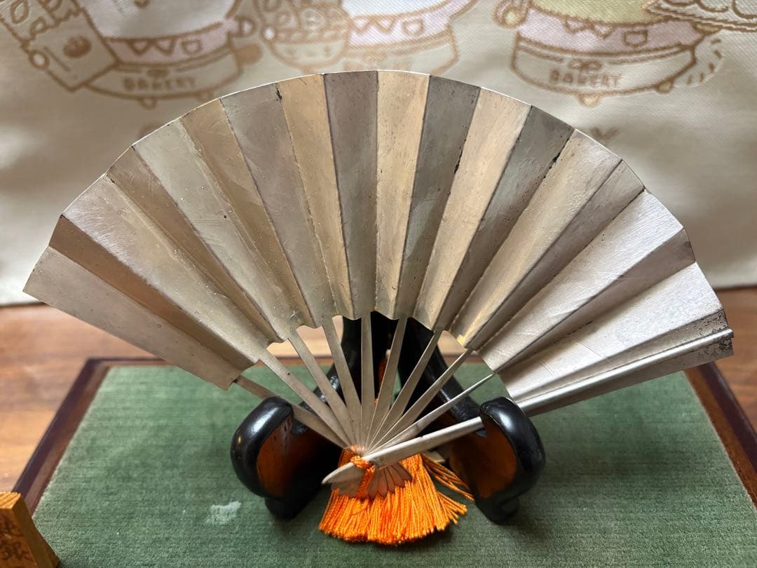 「純銀」刻印有り 銀扇 扇子 シルバー ケース有り
