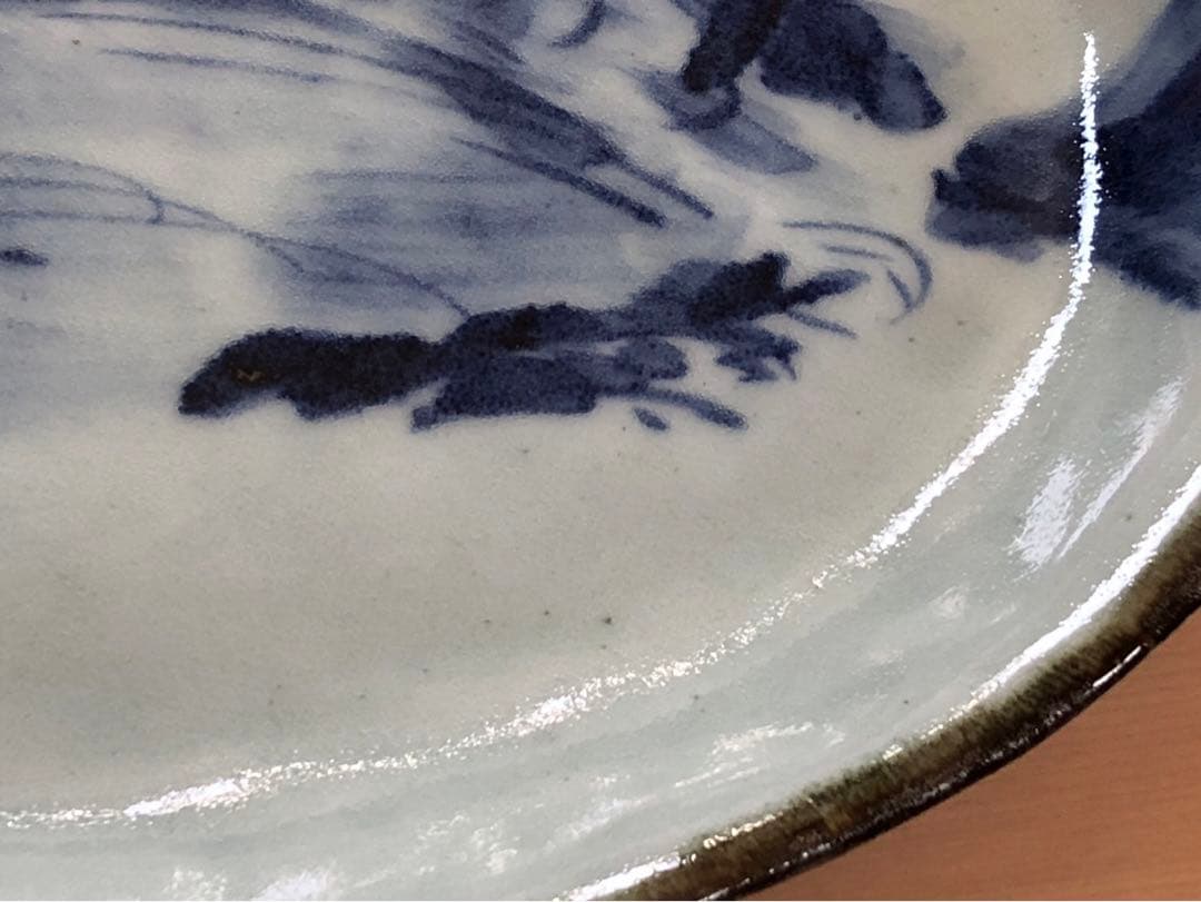 斉山窯　波佐見焼　魚の絵柄 皿 2枚セット