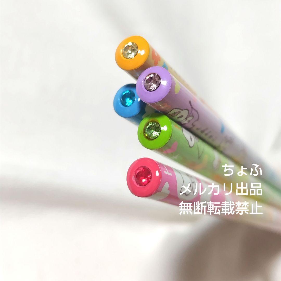 SAN-X しあわせにゃんこ ラインストーン付き鉛筆 HB5本セット 平成