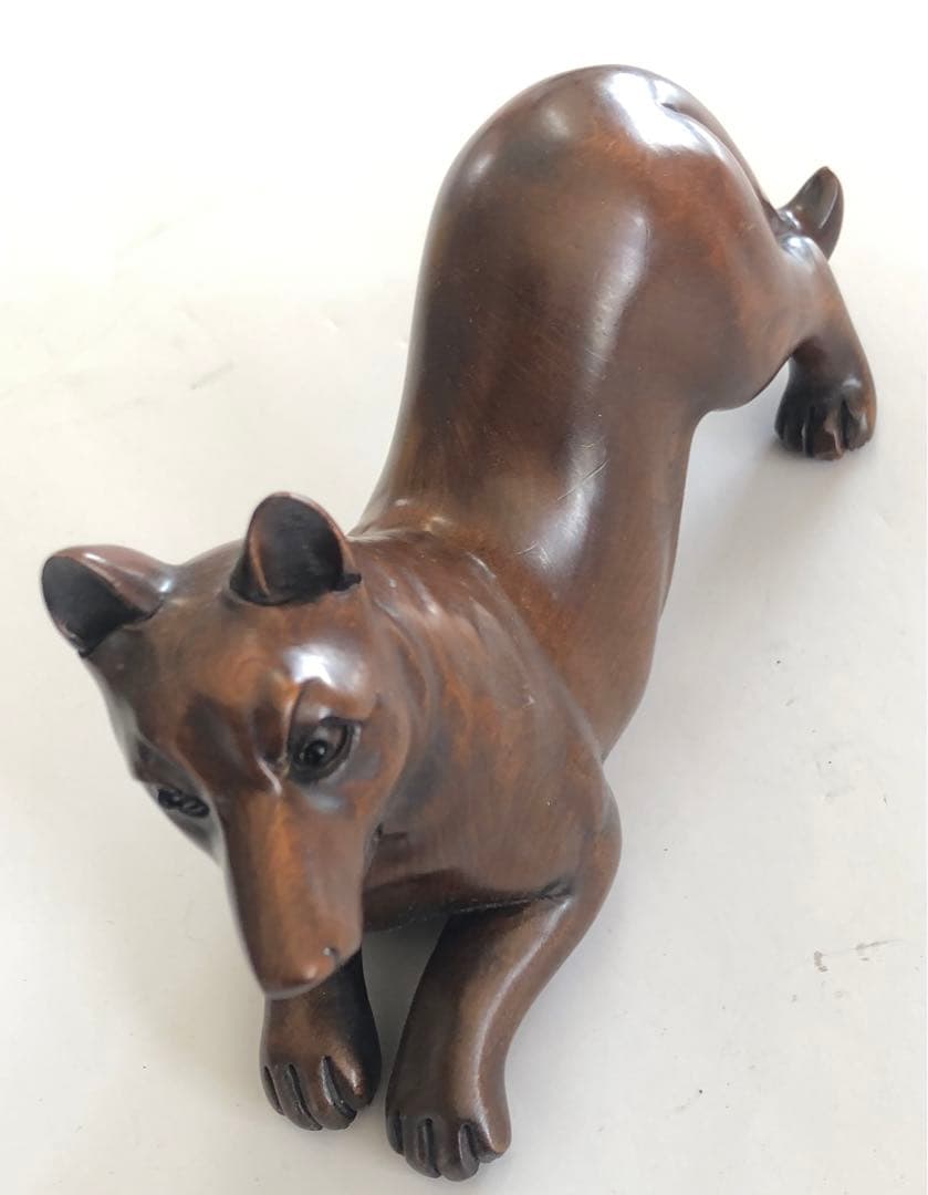 犬十二支イヌアンティーク手作りオブジェインテリアいぬ現品無料発送