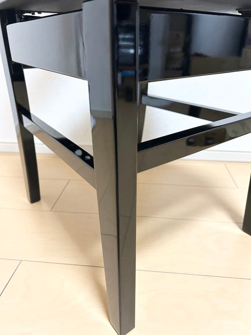 トムソン椅子　ピアノ椅子　黒艶　グランドピアノ　アップライトピアノ