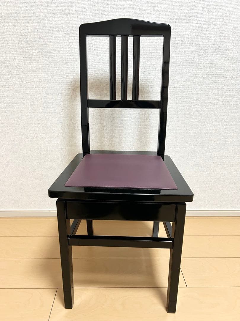 トムソン椅子　ピアノ椅子　黒艶　グランドピアノ　アップライトピアノ