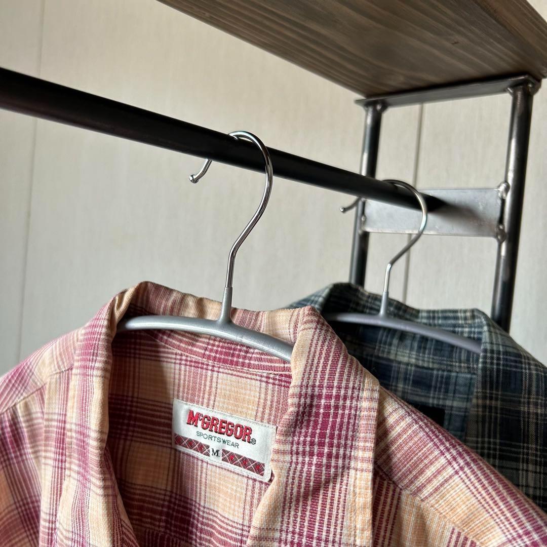 スリム　ハンガーラック　コンパクト　アンティーク風　古材　アイアン家具