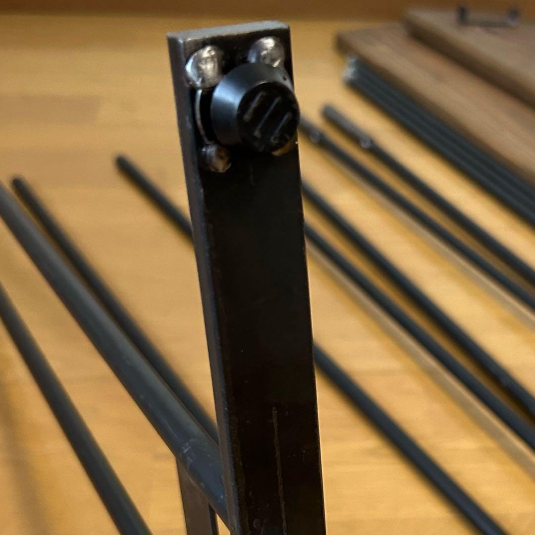 スリム　ハンガーラック　コンパクト　アンティーク風　古材　アイアン家具