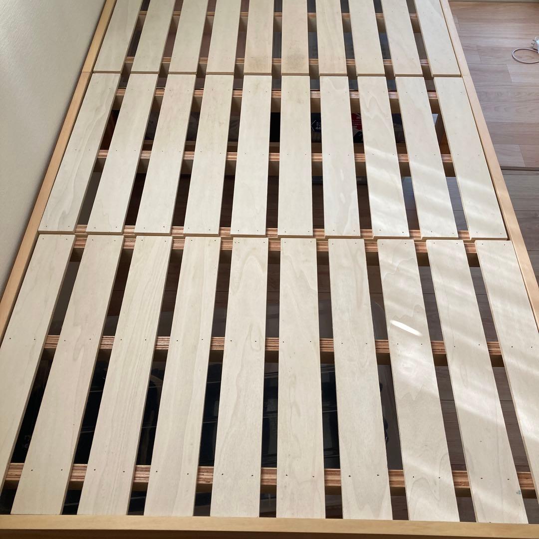 頑丈ロングベッドフレーム　ニトリ　すのこベット