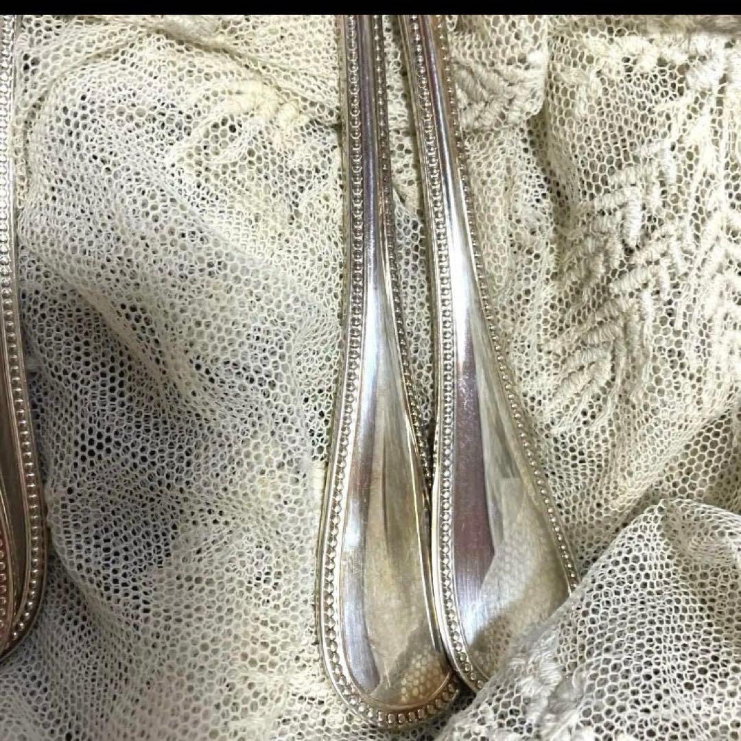 ラスト美品　フランス　クリストフル　パール　スプーンフォークナイフ２本ずつ