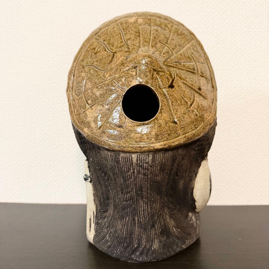 送料無料 明治初期創業老舗 狸庵 信楽焼 手造りのたぬき タヌキ 置物