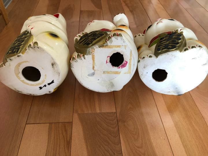 招き猫3体おまけ付き