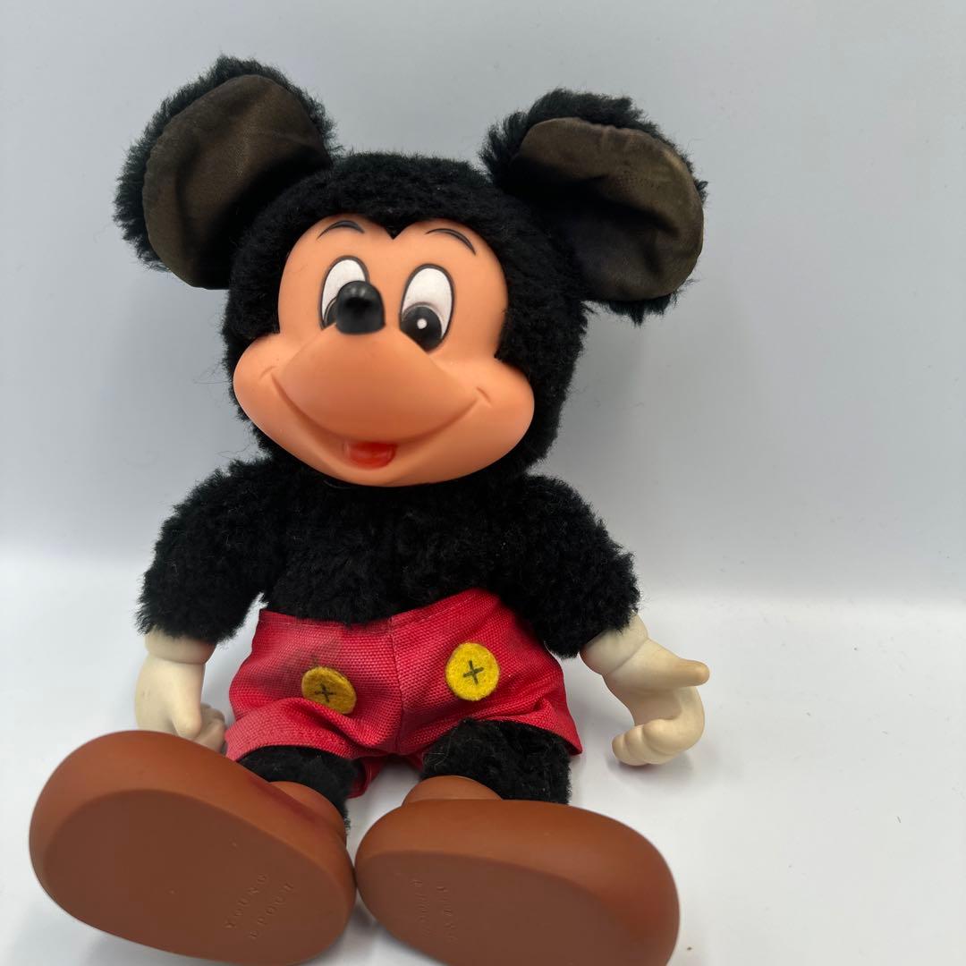 ヤングエポック社製 80年代レトロ ミッキーマウス ぬいぐるみ 約22