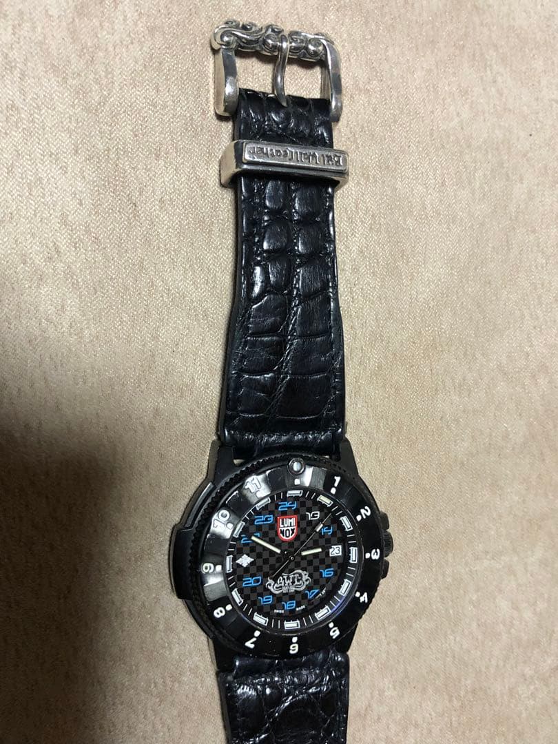 ビルウォールレザーbwl腕時計コラボルミノックスluminox