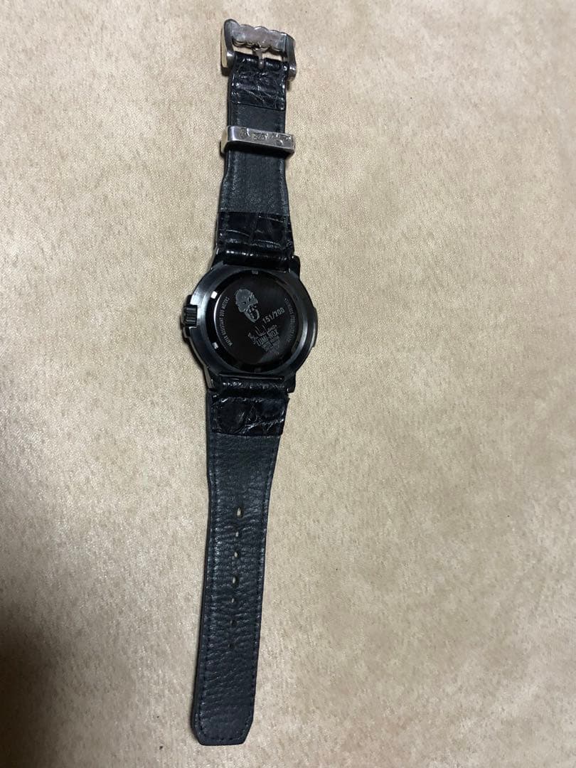 ビルウォールレザーbwl腕時計コラボルミノックスluminox