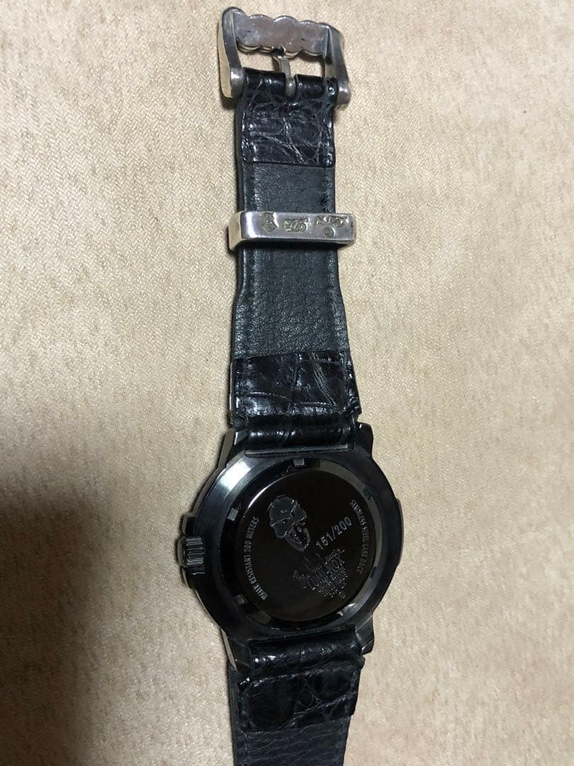 ビルウォールレザーbwl腕時計コラボルミノックスluminox