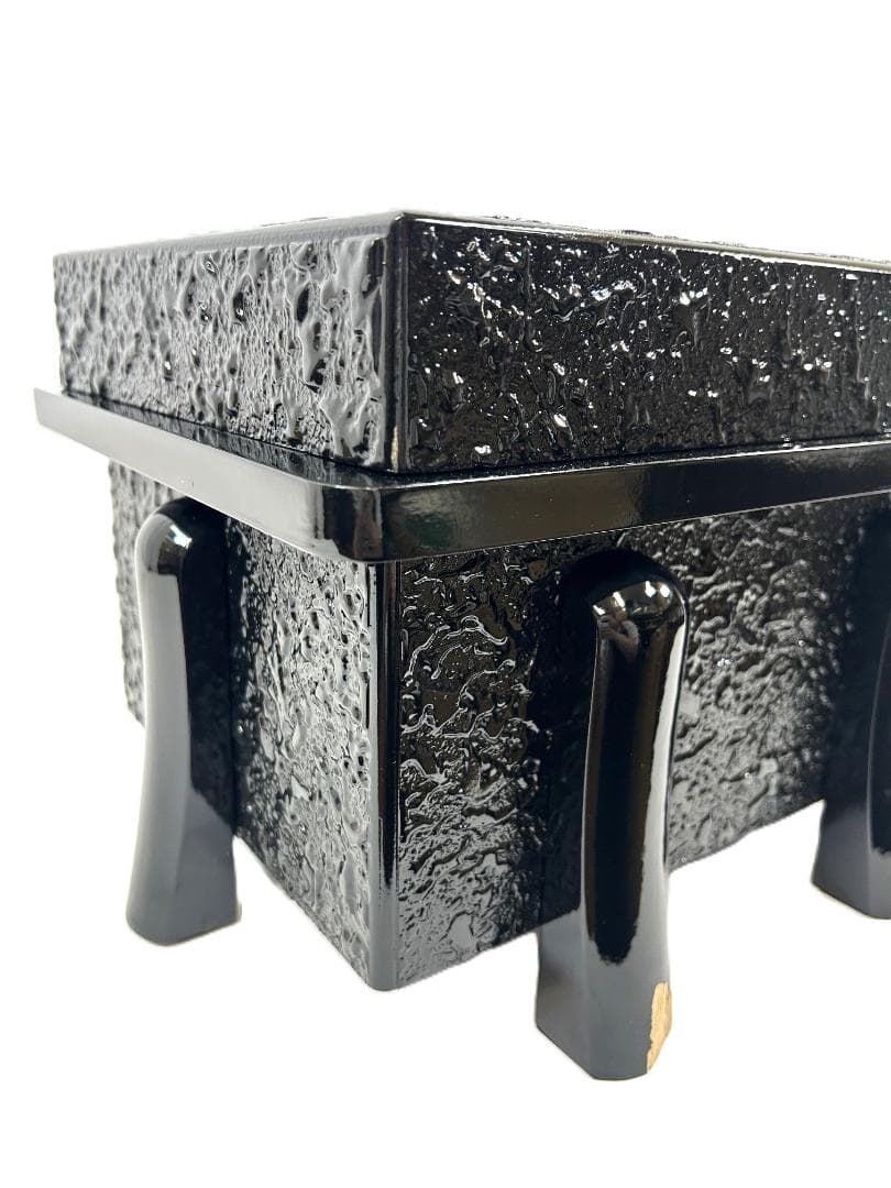 0918-A　武州塗　お櫃　櫃のみ　五月人形　入れ物　兜　インテリア　海外土産