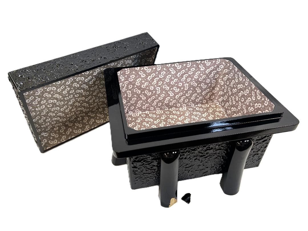 0918-A　武州塗　お櫃　櫃のみ　五月人形　入れ物　兜　インテリア　海外土産