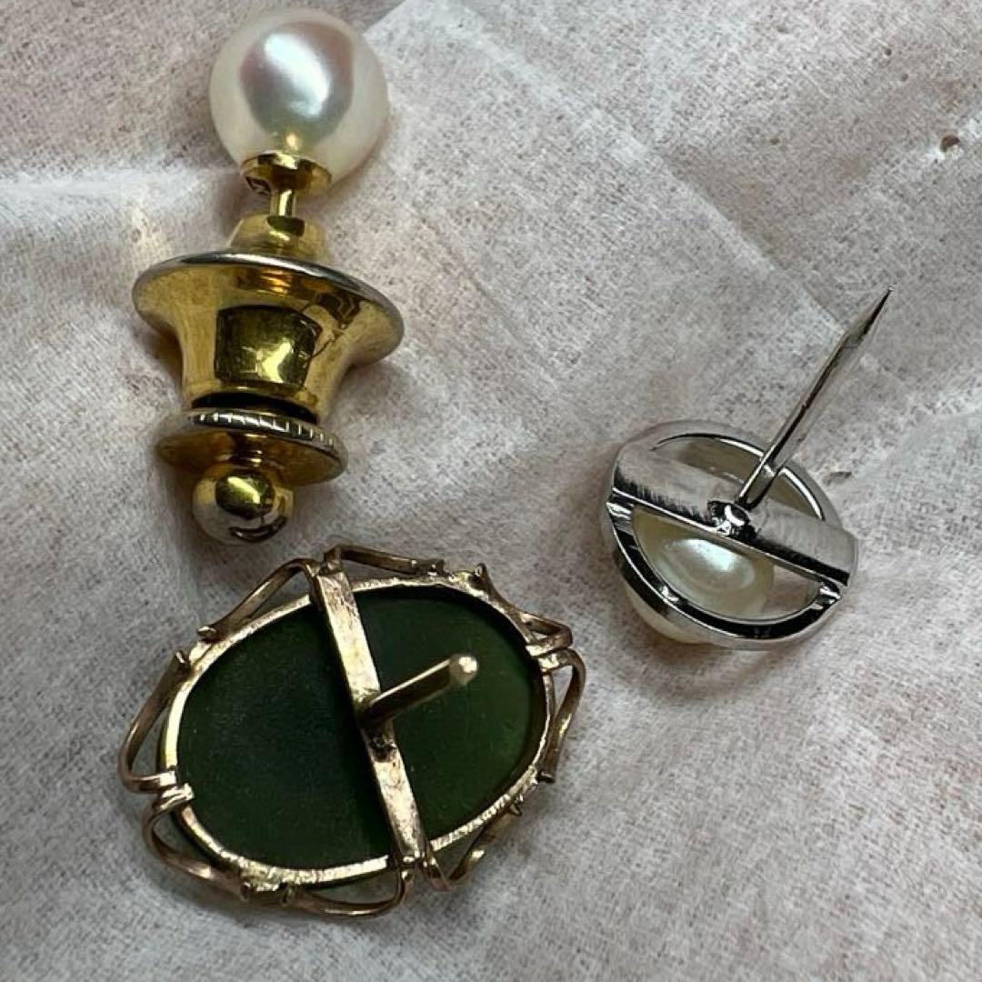 K18刻印　本真珠　翡翠　オパール　等　71.3g 東K7-1211ア㉟