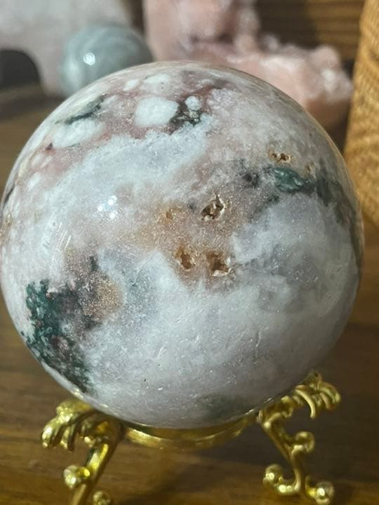 お盆休価格♪ピンクアメジスト　スフィア　BIG 645g/79mm