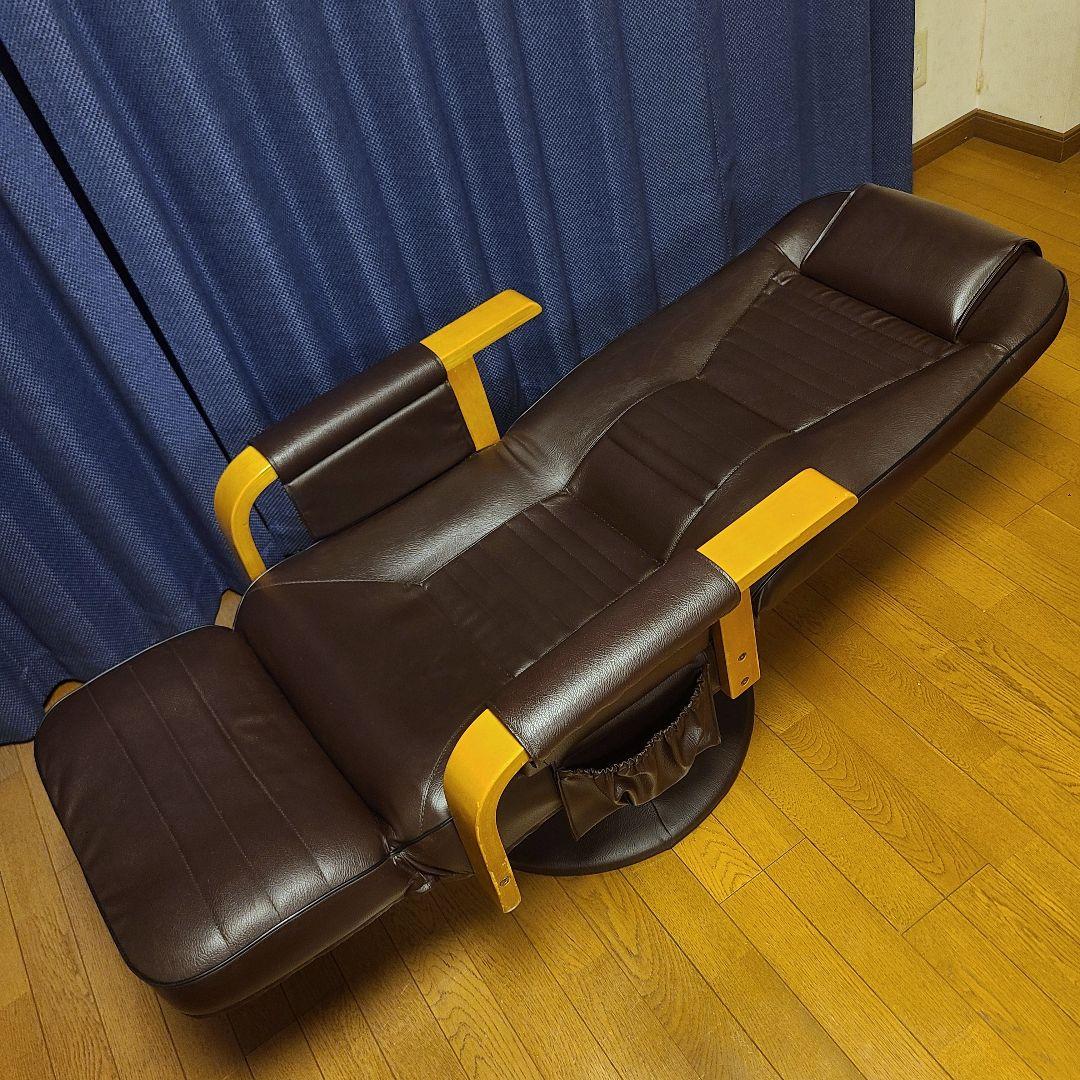 回転式　リクライニングチェア オットマン一体型 美品 5段階　パーソナルチェア