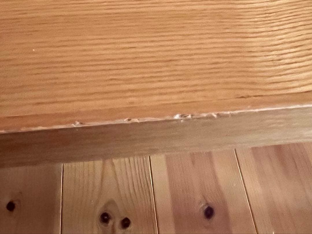 ★momom　無印良品　タモ材　ローテーブル　引出し付　無垢材　北欧