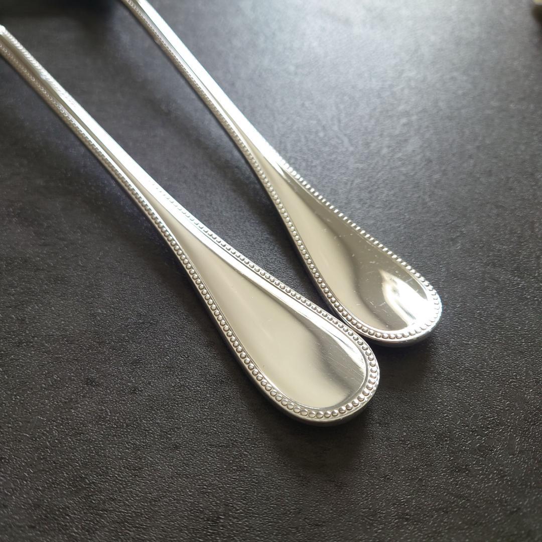 美品 クリストフル パール サービングフォーク サービングスプーン