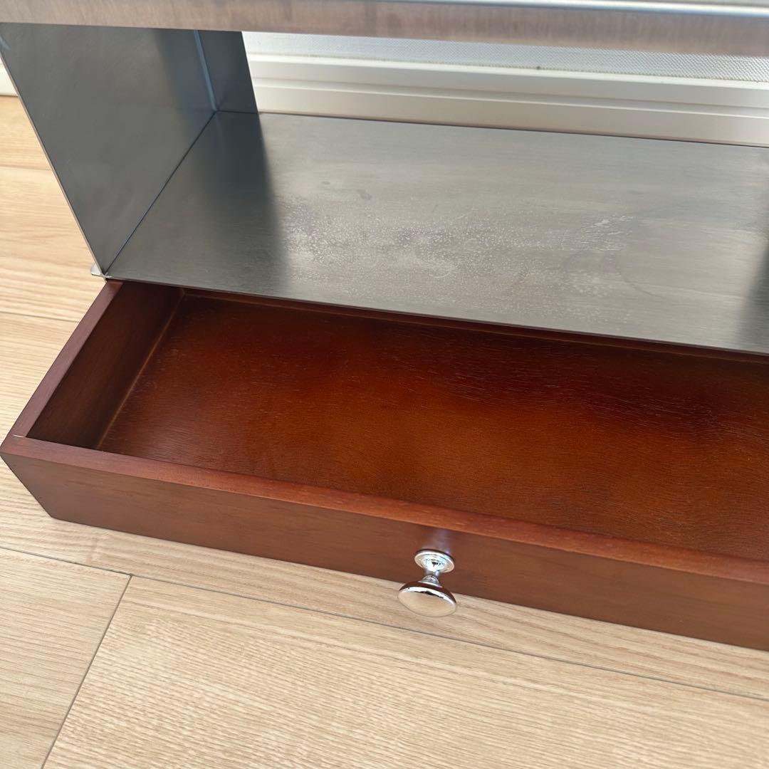 ART OF BLACK 木製引き出し付き ステンレス製 ラック