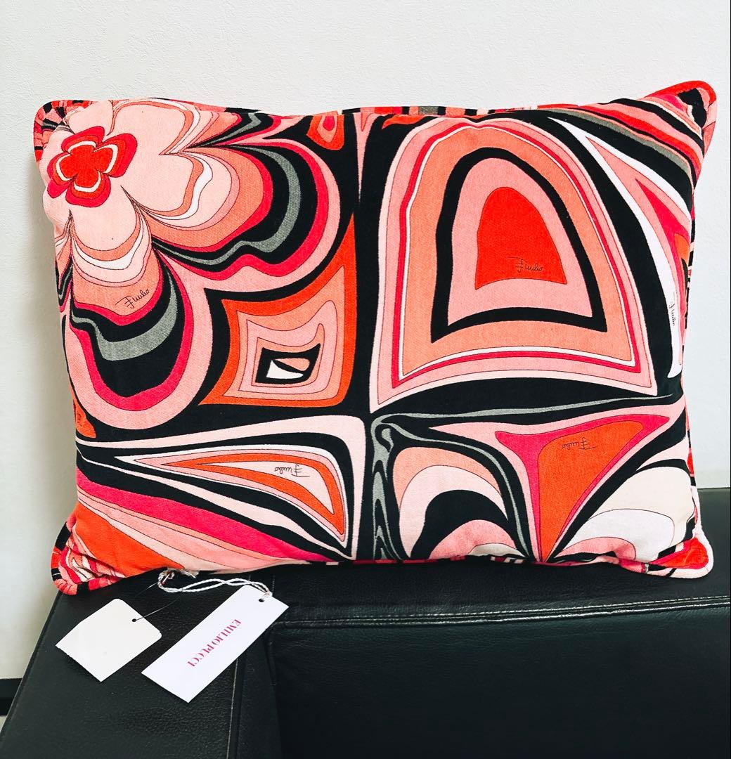 EMILIO PUCCI クッション エミリオ・プッチ レッド ピンク