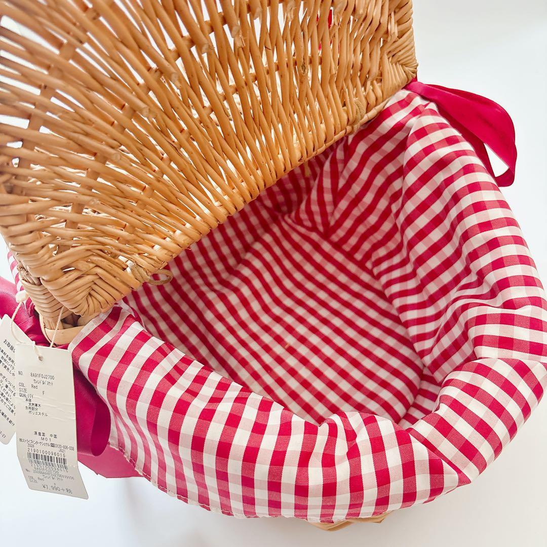 Maison de FLEUR ギンガムチェックバスケット