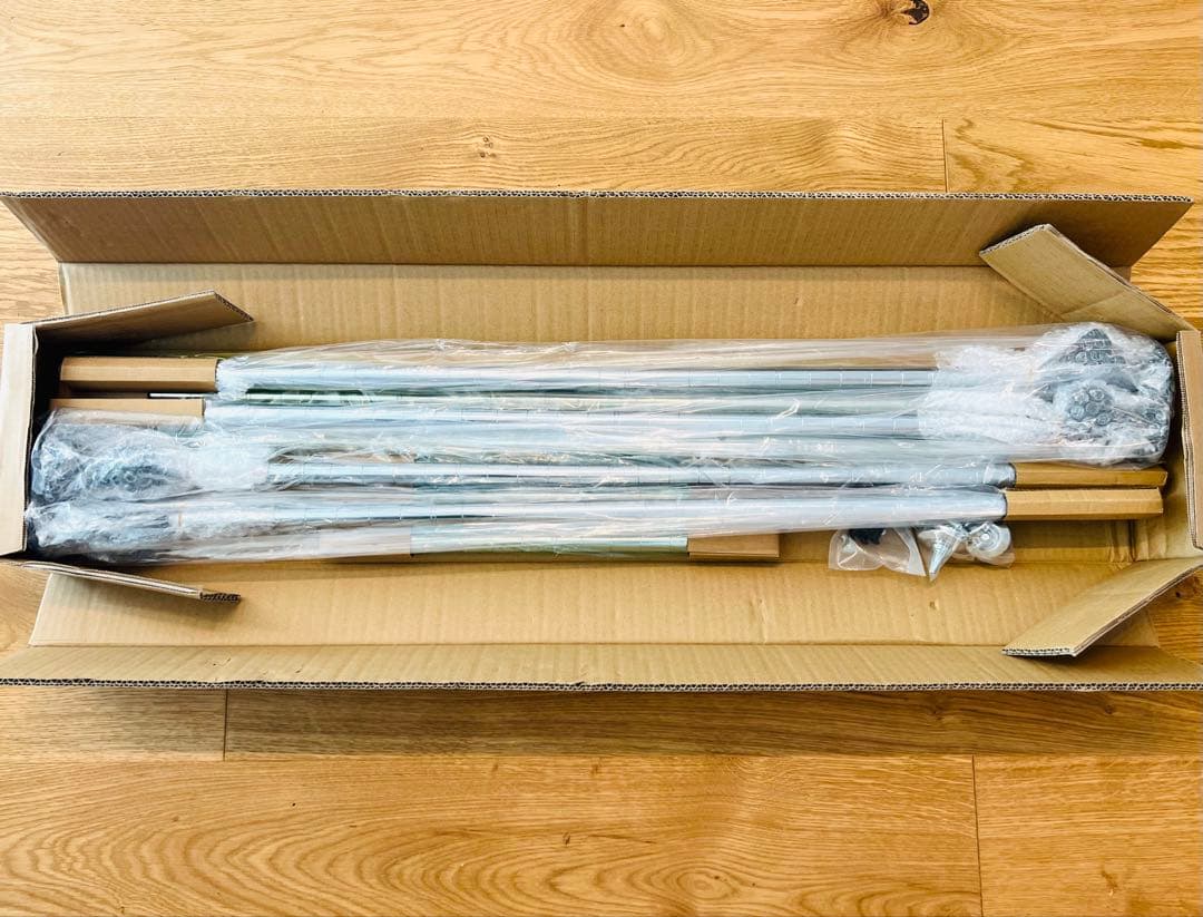 【未開封】ドウシシャルミナスライトテンションポール＋基本ポール＋延長ポールセット