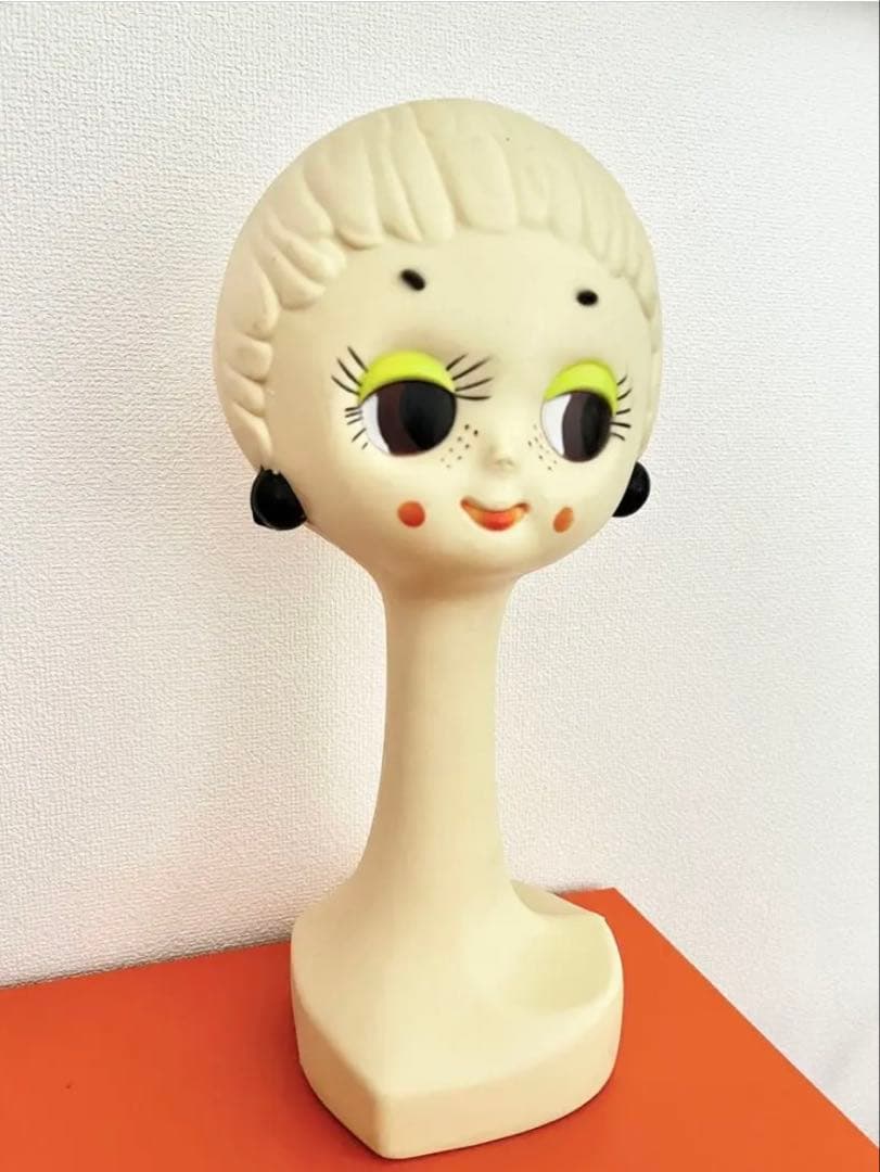 《希少品》ヘッドマネキン・ツイッギー 貯金箱