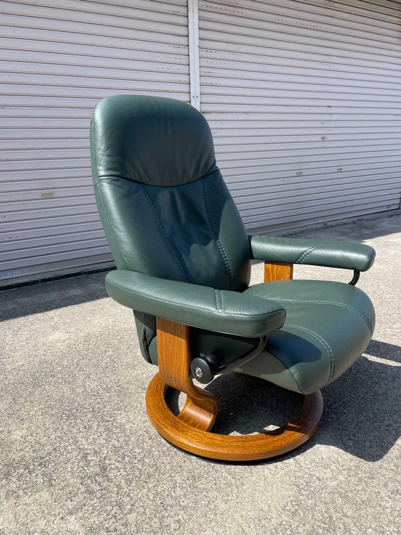 美品 エコーネス コンサル ストレスレス リクライニング ノルウェー