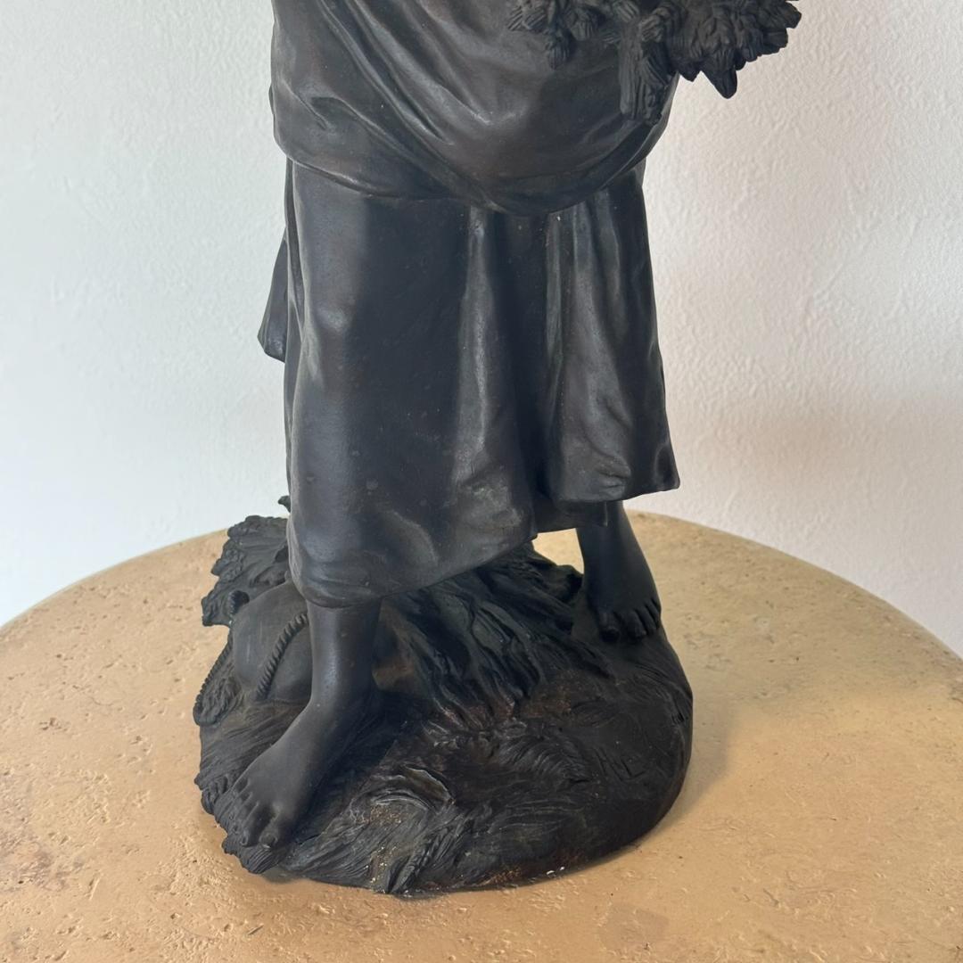 たぬき様専用 E◇美女像 ブロンズ 置物 刻印あり 銅製 美品 - メルカリ