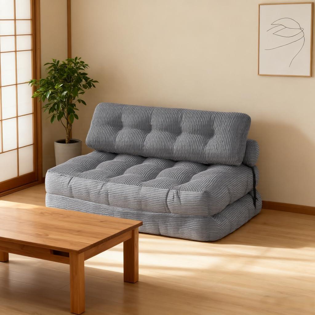 折りたたみ式ソファベッド、枕付き折りたたみ式マットレス付