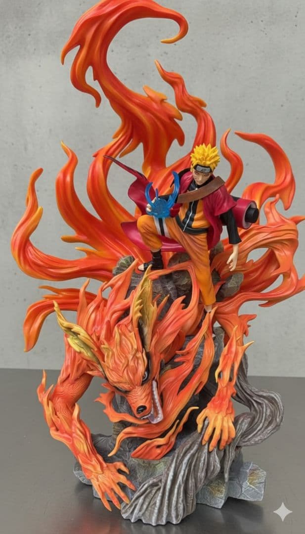 NARUTO　うずまきナルト　九尾　フィギュア　ガレージキット塗装済み